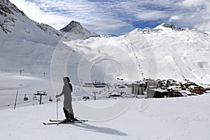 Val Claret, Winter ski resort of Tignes-Val d Isere, France