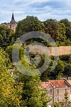 Val de Briey, Meurthe-et-Moselle, panoramic view of the ramparts and the city photo