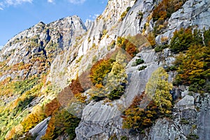 Val di Mello, Valtellina IT, Autumn landscape