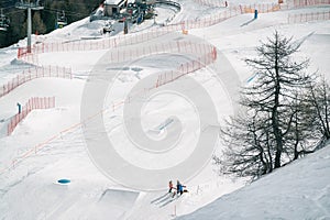 Val di Sole Pejo 3000, Pejo Fonti ski resort, Stelvio National Park, Trentino, Italy