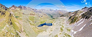 Val Grosina - Val di Sacco - Valtellina IT - Lakes of Malghera - Aerial view photo