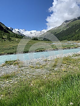 Val Roseg Valley, Engadin, GraubÃ¼nden, Switzerland