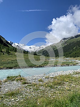 Val Roseg Valley, Engadin, GraubÃ¼nden, Switzerland