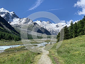 Val Roseg Valley, Engadin, GraubÃ¼nden, Switzerland