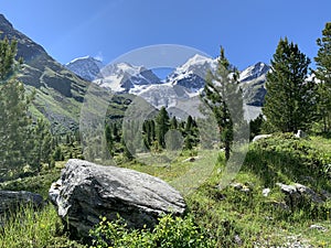 Val Roseg Valley, Engadin, GraubÃ¼nden, Switzerland