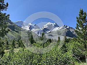 Val Roseg Valley, Engadin, GraubÃ¼nden, Switzerland