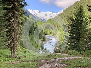 Val Roseg Velley, Engadin, GraubÃ¼nden, Switzerland