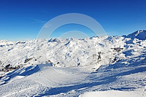 Val Thorens and Les Menuires from La Masse