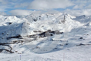 Val Thorens is located in the commune of Saint-Martin-de-Belleville in the Savoie dÃ©partement