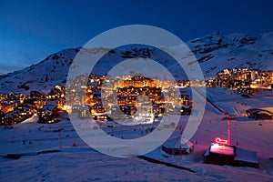 Val Thorens by night