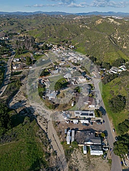 Val Verde, California Unincorporated Community Aerial View