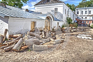 Valaam. The territory of the monastery