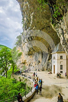 Valadier temple at the gola della Rossa