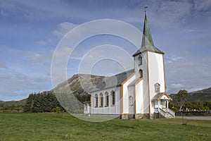 Valberg Church, Vestvagoy, Norway photo