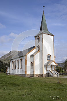 Valberg Church, Vestvagoy, Norway photo