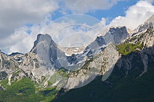 Valbona mountains in Albania