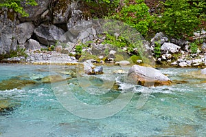 Valbona river in Albania