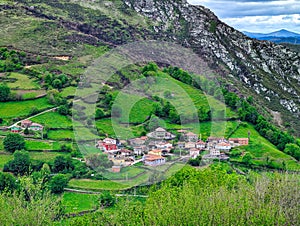 Valbona village, Belmonte de Miranda, Asturias, Spain photo