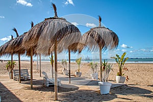 Valdelagrana beach, in El Puerto de Santa Maria, Spain photo