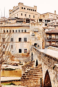 Valderrobres old town. Province of Teruel, Spain