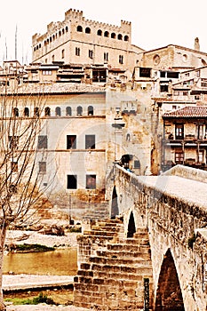 Valderrobres old town. Province of Teruel, Spain photo