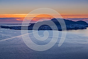 ValderÃÂ¸ya island at sunset