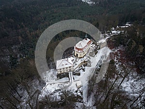 Valdstejn castle is in north bohemia in Czech Republic