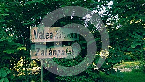 Valea Zalanpatak village sign photo