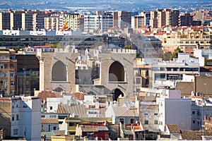 Valencia aerial skyline from el Miguelete photo