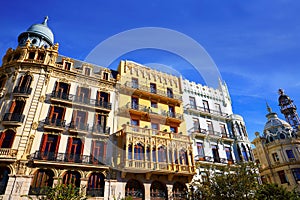 Valencia Ayuntamiento sq Casa Ferrer and Noguera