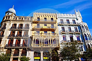 Valencia Ayuntamiento sq Casa Ferrer and Noguera