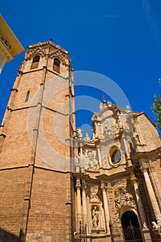 Valencia Cathedral facade and Miguelete Micalet photo