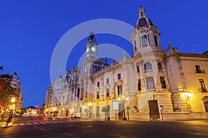 Valencia City Hall on Plaza del Ayuntamiento in Valencia