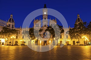 Valencia City Hall on Plaza del Ayuntamiento in Valencia photo