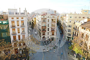 Valencia cityscape from Torres de Serranos, Spain, Europe photo