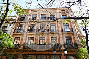 Valencia Downtown near Ayuntamiento square