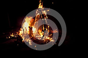 Valencia Fallas, burning huge figures.