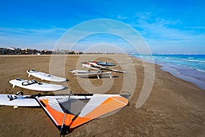 Valencia La Malvarrosa beach arenas Spain photo