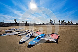 Valencia La Malvarrosa beach arenas Spain photo