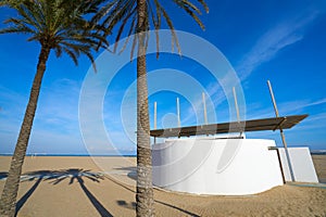 Valencia La Malvarrosa beach arenas Spain photo