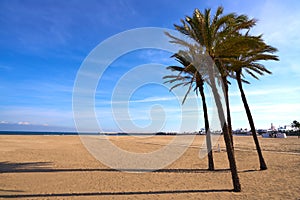 Valencia La Malvarrosa beach arenas Spain photo