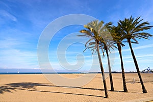 Valencia La Malvarrosa beach arenas Spain photo