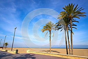 Valencia La Malvarrosa beach arenas Spain photo