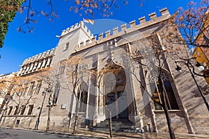 Valencia Lonja gothic facade UNESCO heritage