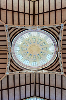 Valencia Mercado Central market dome indoor