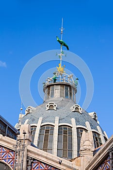 Valencia Mercado Central market outdoor dome Spain