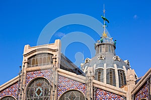 Valencia Mercado Central market outdoor dome Spain