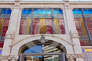 Valencia Mercado Central market rear facade Spain