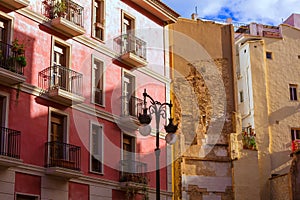 Valencia old town near Mercado Central market Spain