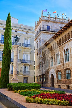 Valencia Palau Generalitat in Manises square Spain photo